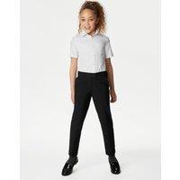 2pk Girls Skinny Leg School Trousers (2-18 Yrs)