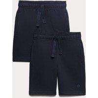 Goodmove 2 Pack Unisex School Sweat Shorts (2-16 Yrs) Navy