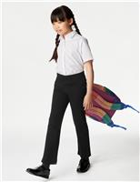 M&S Girls' Regular Leg Jersey School Trousers (2-16 Yrs) Navy Mix