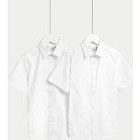2pk Boys Regular Fit Cotton School Shirts (2-18 Yrs)