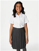 2pk Girls Regular Fit Cotton School Shirts (2-18 Yrs)