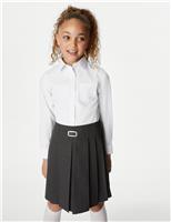 2pk Girls Regular Fit Cotton School Shirts (2-18 Yrs)