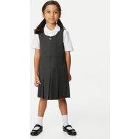 Girls Longer Length Pleated School Pinafore (2-12 Yrs)