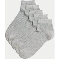 5pk Seamless Toes Anklets