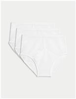 3 Pack Pure Cotton StayNew High Waist Mesh Briefs