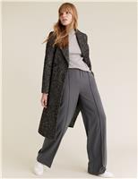 M&S Wide Leg Trousers Berry