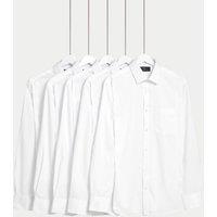 5pk Regular Fit Easy Iron Long Sleeve Shirts