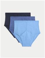 3pk Pure Cotton High Waist Briefs