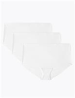 M&S 3pk No VPL High Rise Shorts Opaline