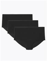 M&S 3pk No VPL High Rise Shorts Opaline