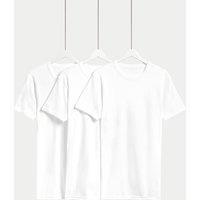 3pk Pure Cotton T-Shirt Vests