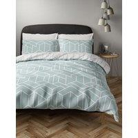 Cotton Blend Geometric Bedding Set