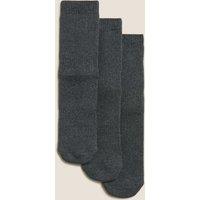 M&S 3 Pack Thermal Socks Grey