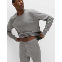 M&S Heatgen Medium Thermal Long Sleeve Tops Grey
