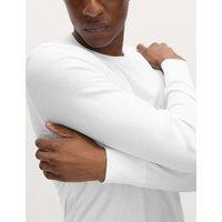 M&S Heatgen Medium Thermal Long Sleeve Tops White