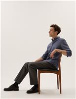 Regular Fit Textured Smart Chinos