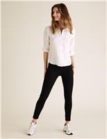 M&S PETITE High Waisted Jeggings Burgundy