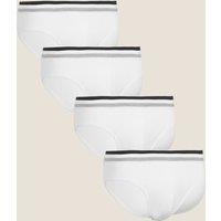 4 Pack Cotton Stretch Cool & Fresh Slips Black