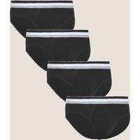 4 Pack Cotton Stretch Cool & Fresh Slips White