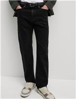 M&S Straight Fit Jeans with Stormwear Dark Blue