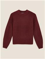 Ribbed Crew Neck Jumper