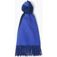 Spliced Colour Block Tassel Scarf