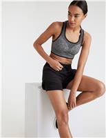 Goodmove 2 Pack Seamless Medium Impact Sports Bras Black/White