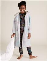 M&S Fleece Dressing Gown (6-16 Yrs) Multi