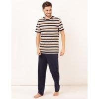 Pure Cotton Multi Stripe Pyjama Set
