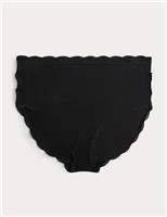M&S 3pk Cotton Rich Bikini Knickers Black