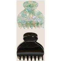 2 Pack Tortoiseshell Bulldog Hair Clips