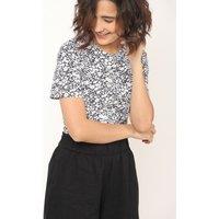 Pure Cotton Floral Straight Fit T-Shirt