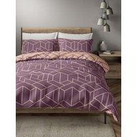 Cotton Blend Geometric Bedding Set