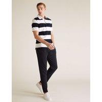 M&S 2 Pack Cotton Rich Joggers Navy Mix