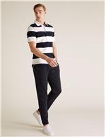 M&S 2 Pack Cotton Rich Joggers Navy Mix