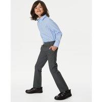 2pk Boys Slim Leg School Trousers (2-18 Yrs)