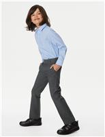 2 Pack Boys Slim Leg School Trousers (2-18 Yrs)
