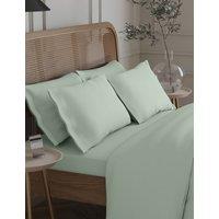 M&S 2 Pack Egyptian Cotton 230 Thread Count Crisp Pillowcases Light Duck Egg