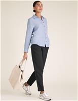 M&S Pure Linen Long Sleeve Shirt Blush