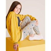 M&S Harry Potter Printed Leggings (6-16 Yrs) Grey Marl