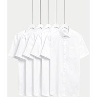 5pk Slim Fit Easy Iron Short Sleeve Shirts