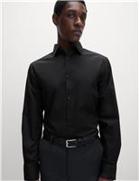 M&S Regular Fit Easy Iron Cotton Blend Shirt White