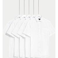 5pk Regular Fit Easy Iron Short Sleeve Shirts