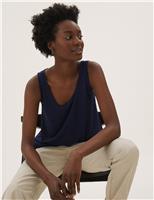 Scoop Neck Relaxed Vest Top