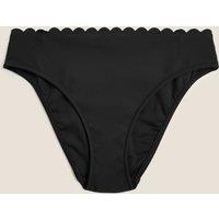 Scallop High Leg Bikini Bottoms