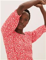 Ditsy Floral Puff Sleeve Blouse