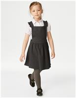 Girls Jersey Frilled School Pinafore (2-12 Yrs)
