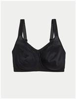 Cotton Blend & Lace Non Wired Total Support Bra B-H