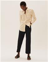 Pure Cotton Striped Longline Shirt