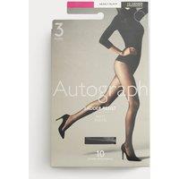 Autograph 3 Pack 10 Denier Ladder Resist Matt Tights Nearly Black